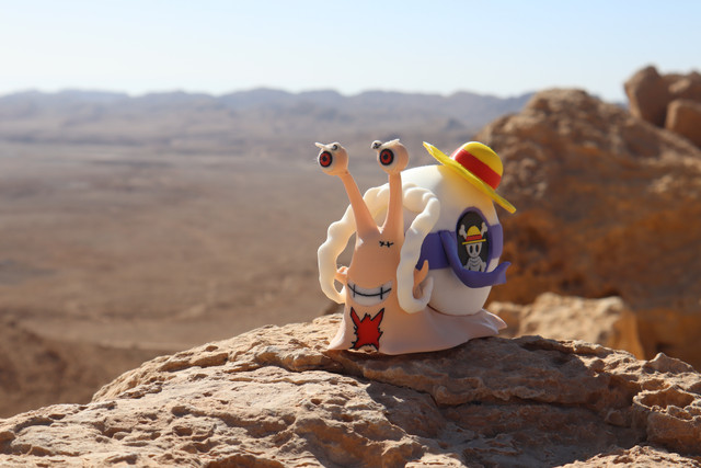 Caracol inspirado em Luffy